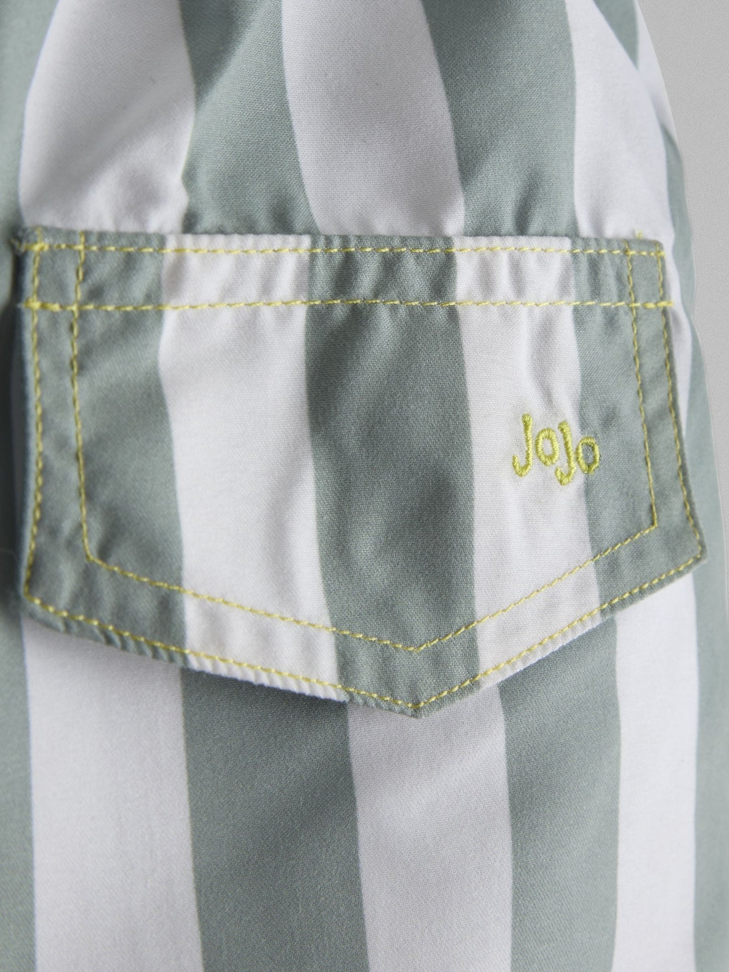 JoJo Maman Bébé Green Stripe Swim Shorts image 4