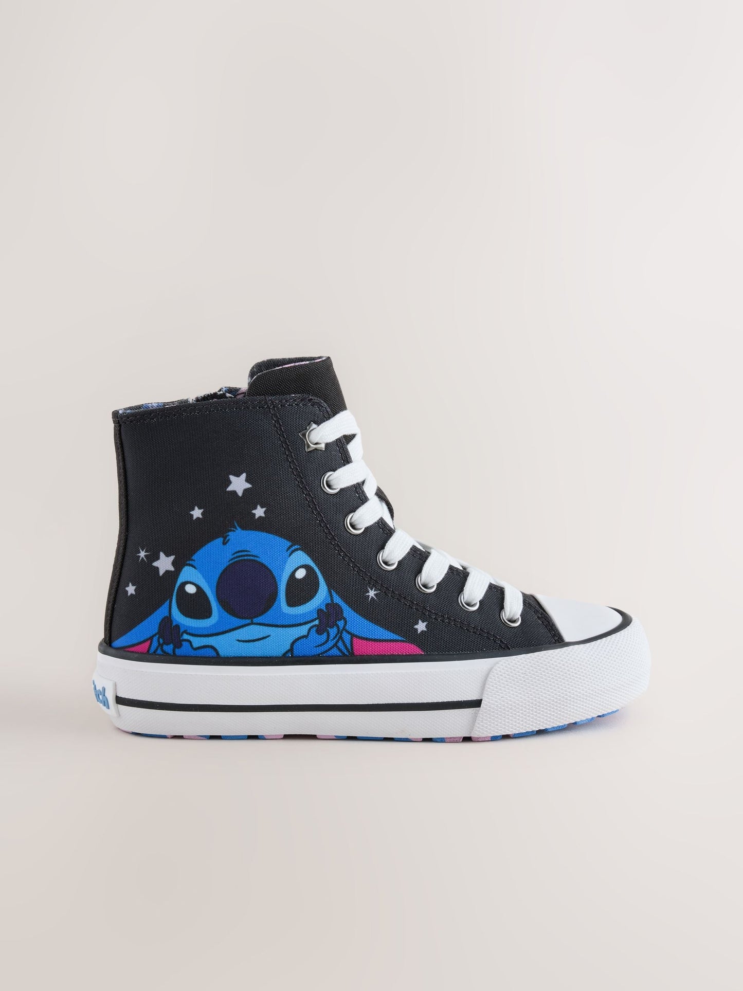 Black Lilo & Stitch High Top Trainers image 2
