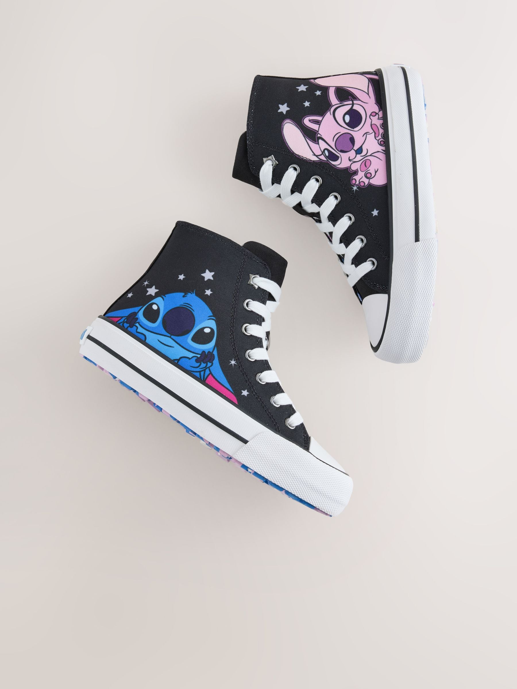 Black Lilo & Stitch High Top Trainers image 3