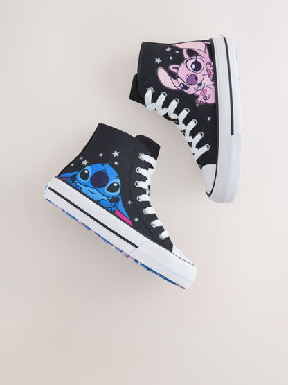Black Lilo & Stitch High Top Trainers image 3