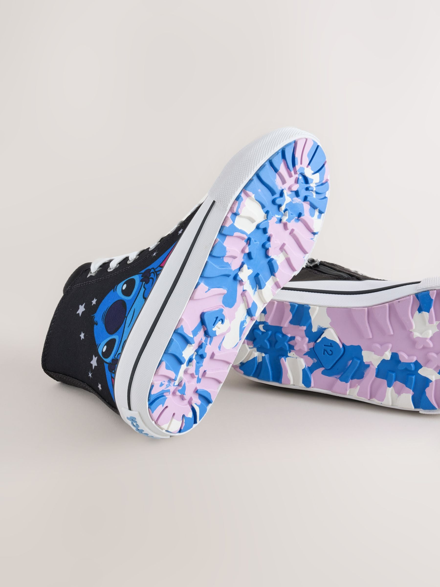 Black Lilo & Stitch High Top Trainers image 4