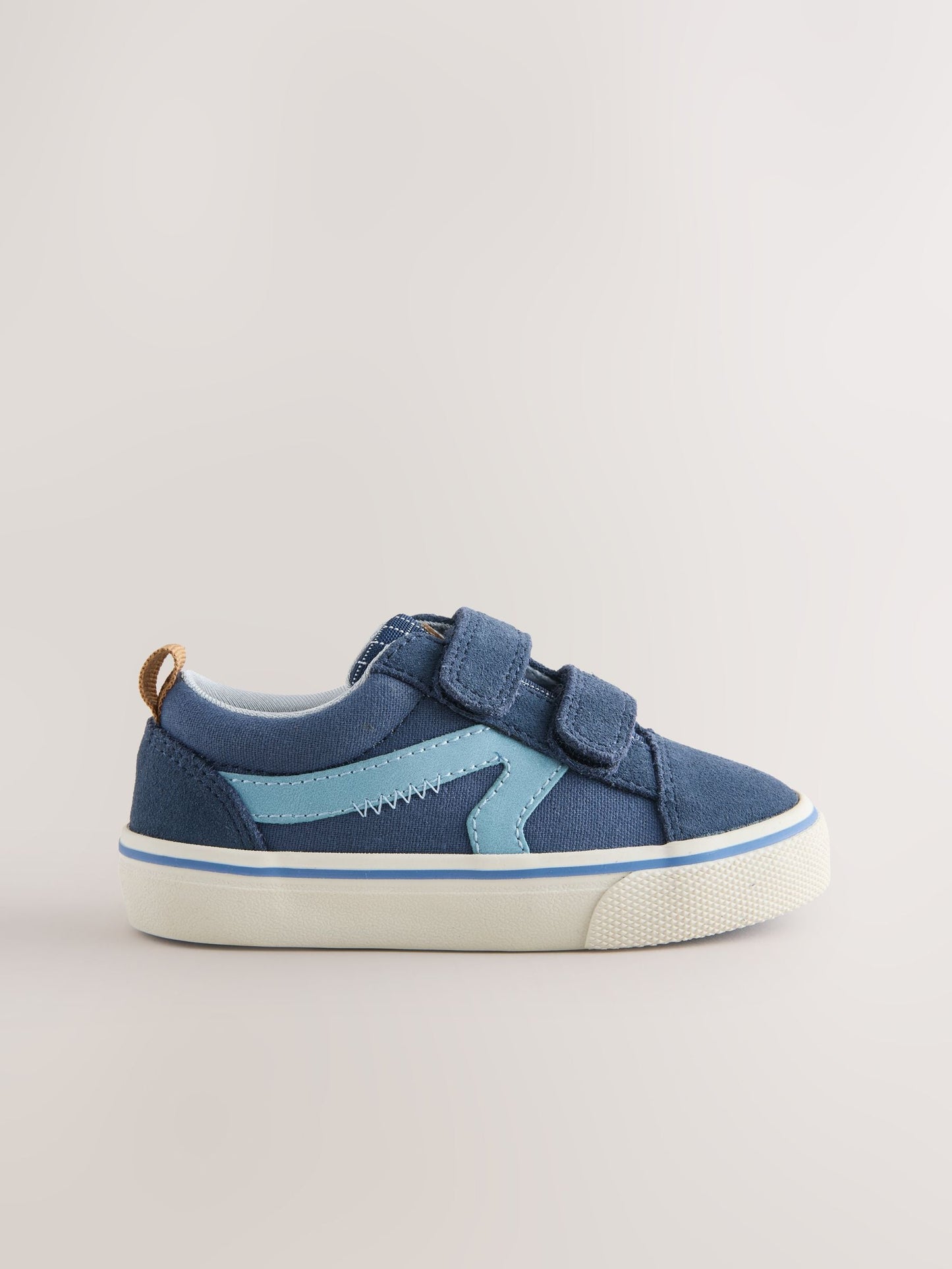Blue Standard Fit (F) Touch Fastening Trainers image 2