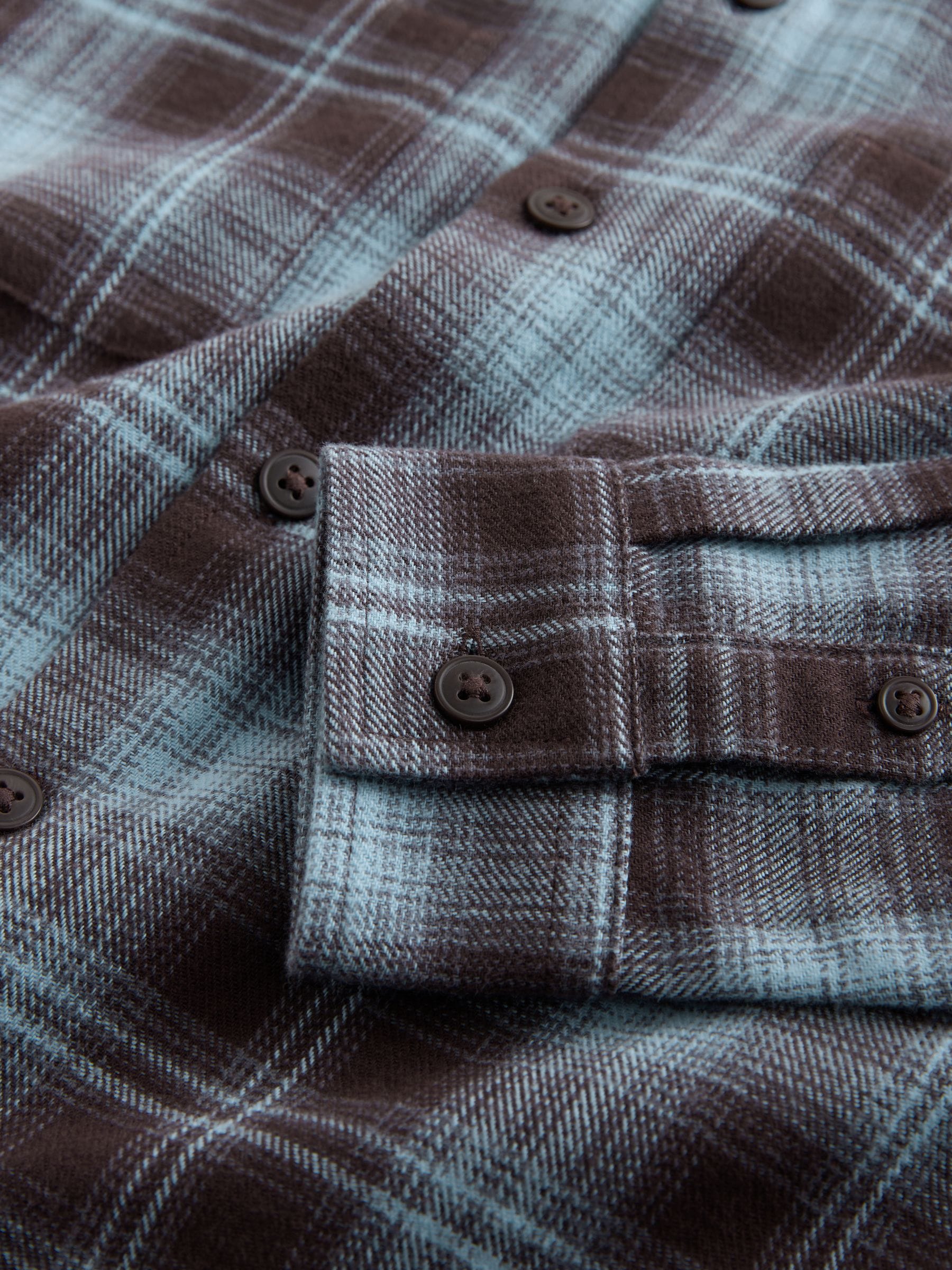 Dsiney Kidz - Blue/Brown Check Long Sleeve Check Shirt (3-16yrs) image 8