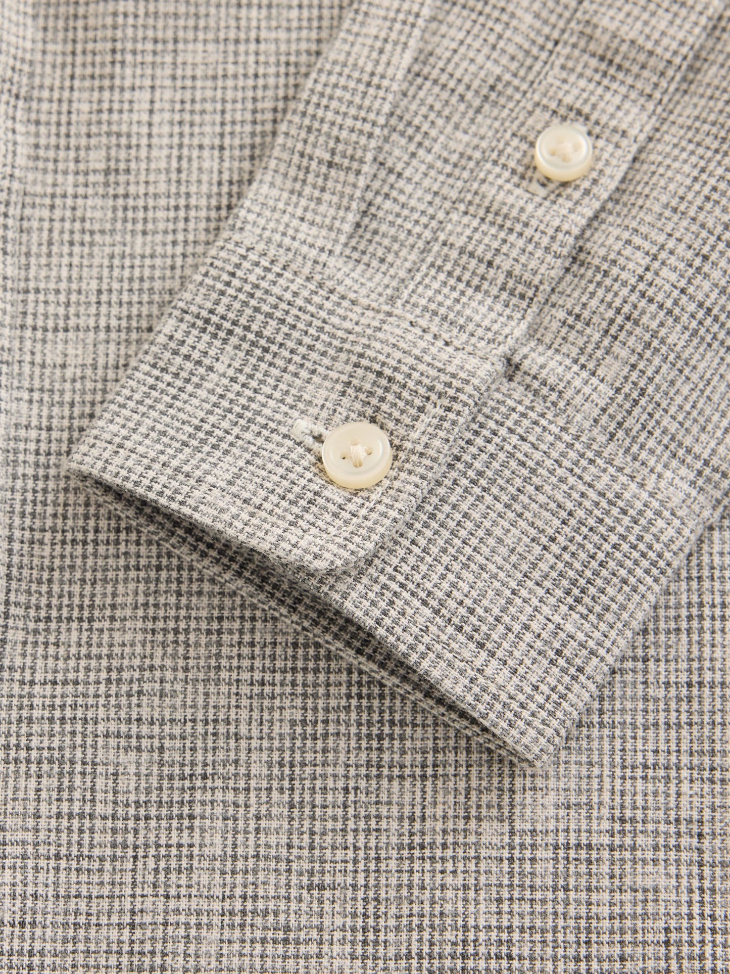 Dsiney Kidz - Neutral Micro Check Long Sleeve Textured Shirt (3-16yrs) image 7