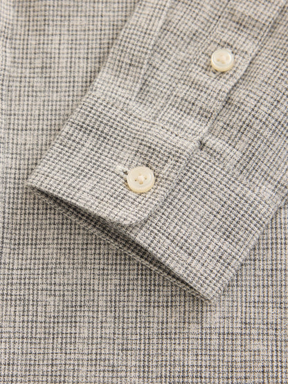 Dsiney Kidz - Neutral Micro Check Long Sleeve Textured Shirt (3-16yrs) image 7