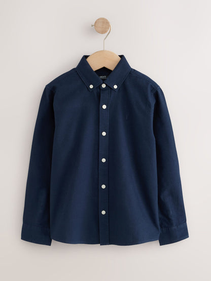 Dsiney Kidz - Navy Long Sleeve Brushed Oxford Shirt (3-16yrs) image 1