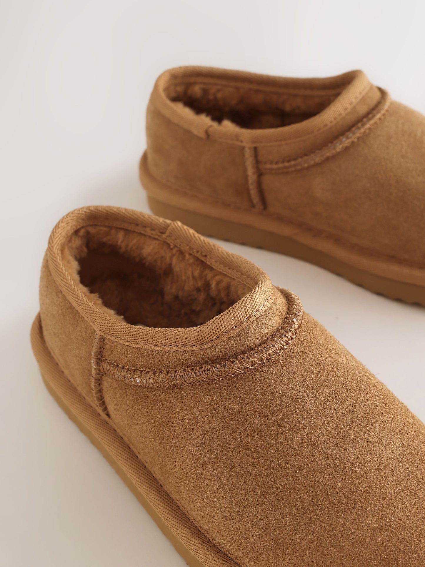 Tan Brown Standard Fit (F) Suede Shoot Shoes image 3