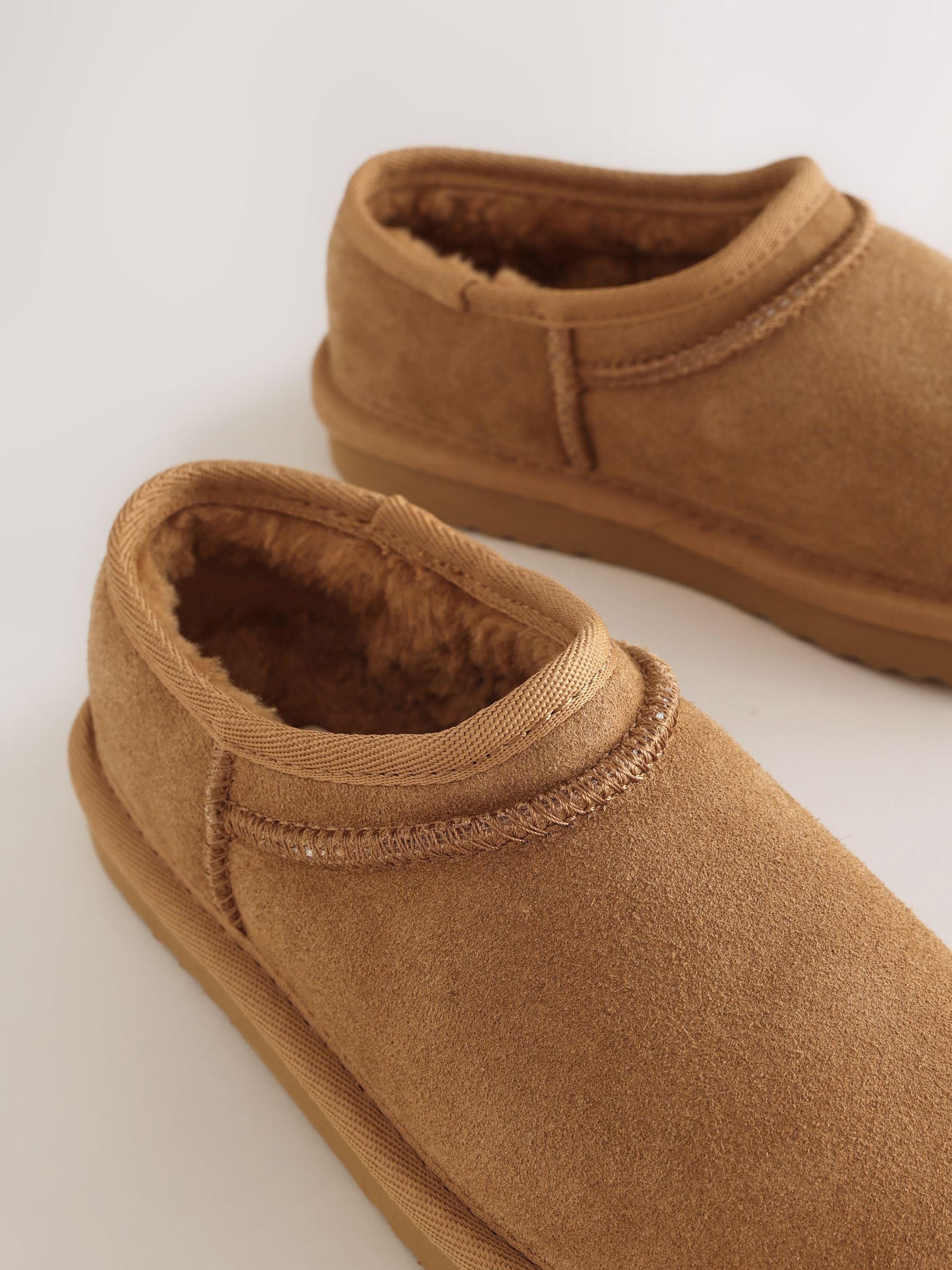 Tan Brown Standard Fit (F) Suede Shoot Shoes image 3
