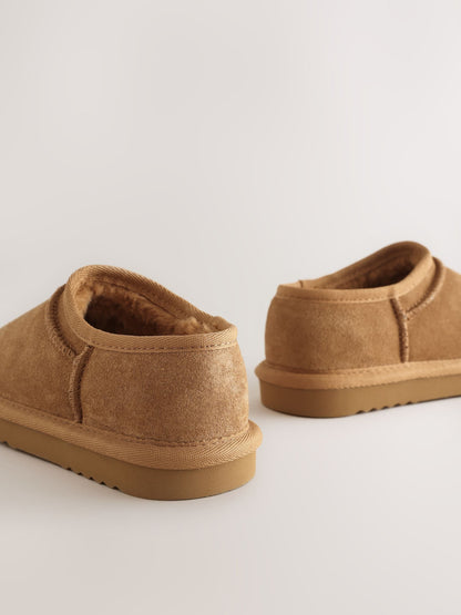 Tan Brown Standard Fit (F) Suede Shoot Shoes image 4