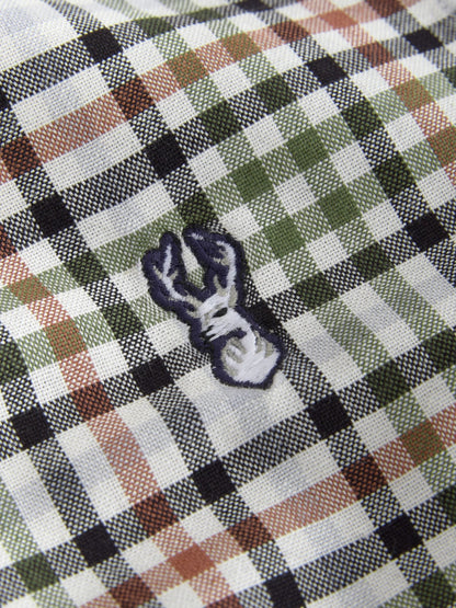 Dsiney Kidz - Ecru Gingham Check Short Sleeve Smart Shirt (3-16yrs) image 8