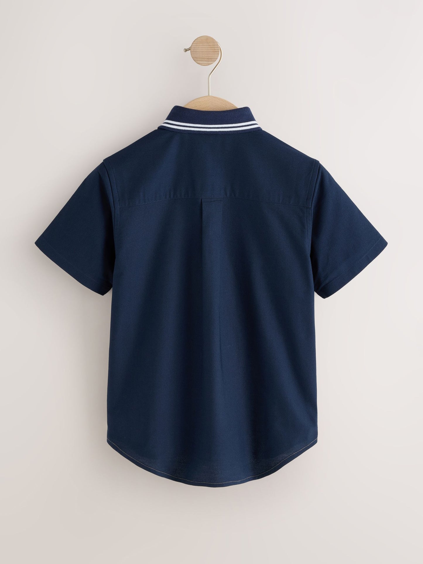 Dsiney Kidz - Tan/Navy Splice Short Sleeve Smart Shirt (3-16yrs) image 6