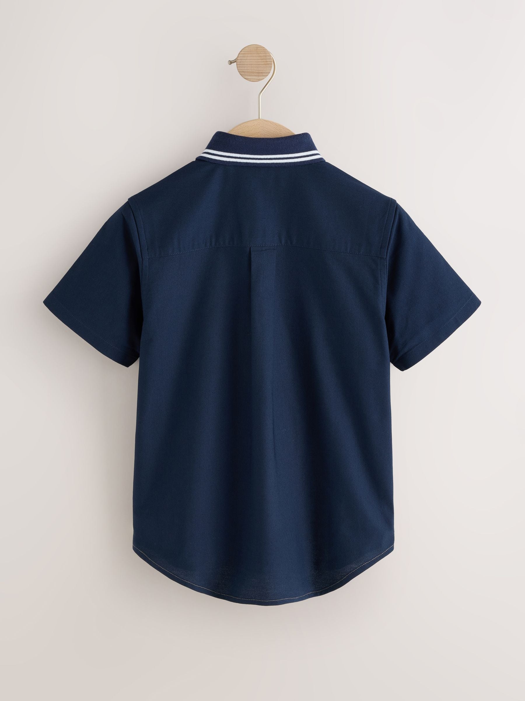 Dsiney Kidz - Tan/Navy Splice Short Sleeve Smart Shirt (3-16yrs) image 6