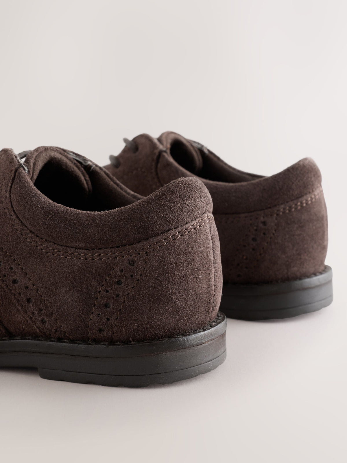 Dsiney Kidz - Chocolate Brown Standard Fit (F) Lace Up Brogue Shoes image 4