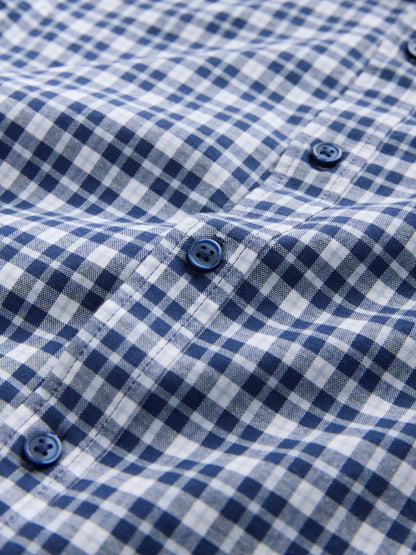Dsiney Kidz - Navy Gingham Short Sleeve Smart Shirt (3-16yrs) image 8