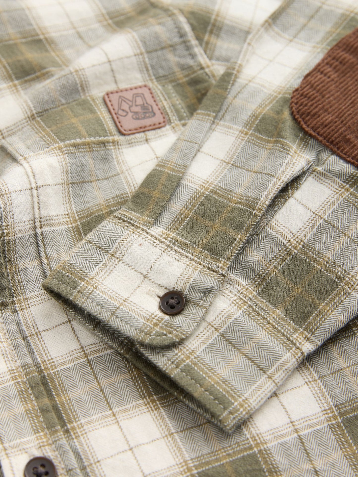 Dsiney Kidz - Green/Ecru Long Sleeve Check Shirt (3mths-7yrs) image 3