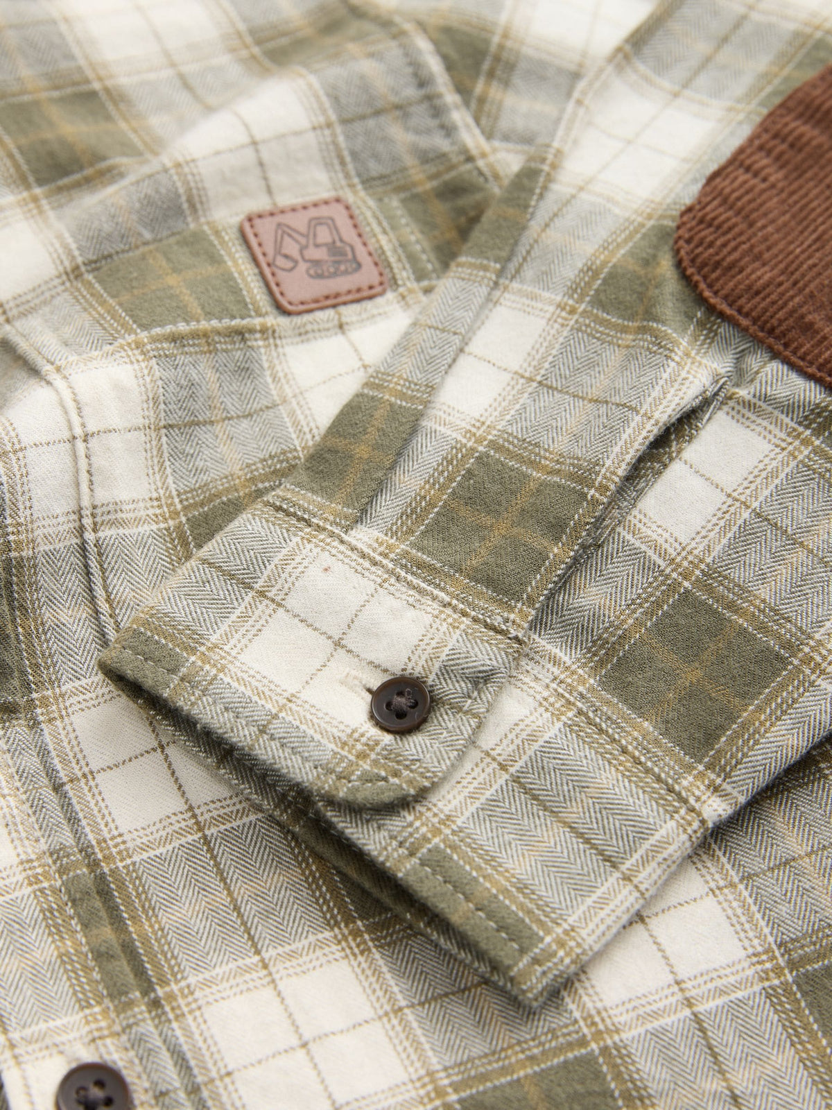 Dsiney Kidz - Green/Ecru Long Sleeve Check Shirt (3mths-7yrs) image 3