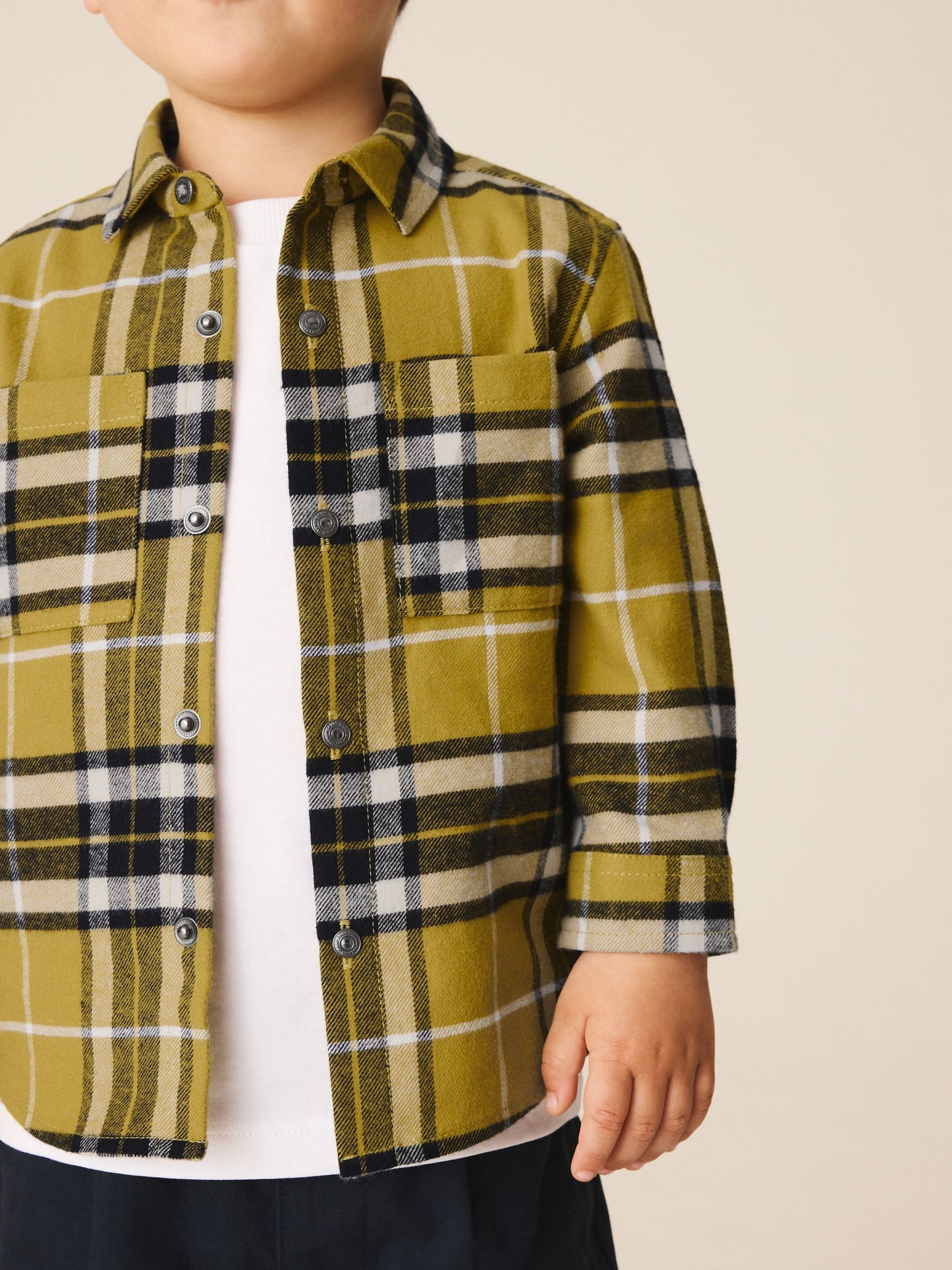 Dsiney Kidz - Yellow Check Long Sleeve Check Shirt (3mths-7yrs) image 3
