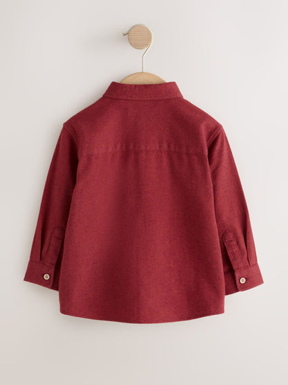 Dsiney Kidz - Red Long Sleeve Melange Brushed Character Shirt (3mths-7yrs) image 6