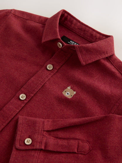 Dsiney Kidz - Red Long Sleeve Melange Brushed Character Shirt (3mths-7yrs) image 8