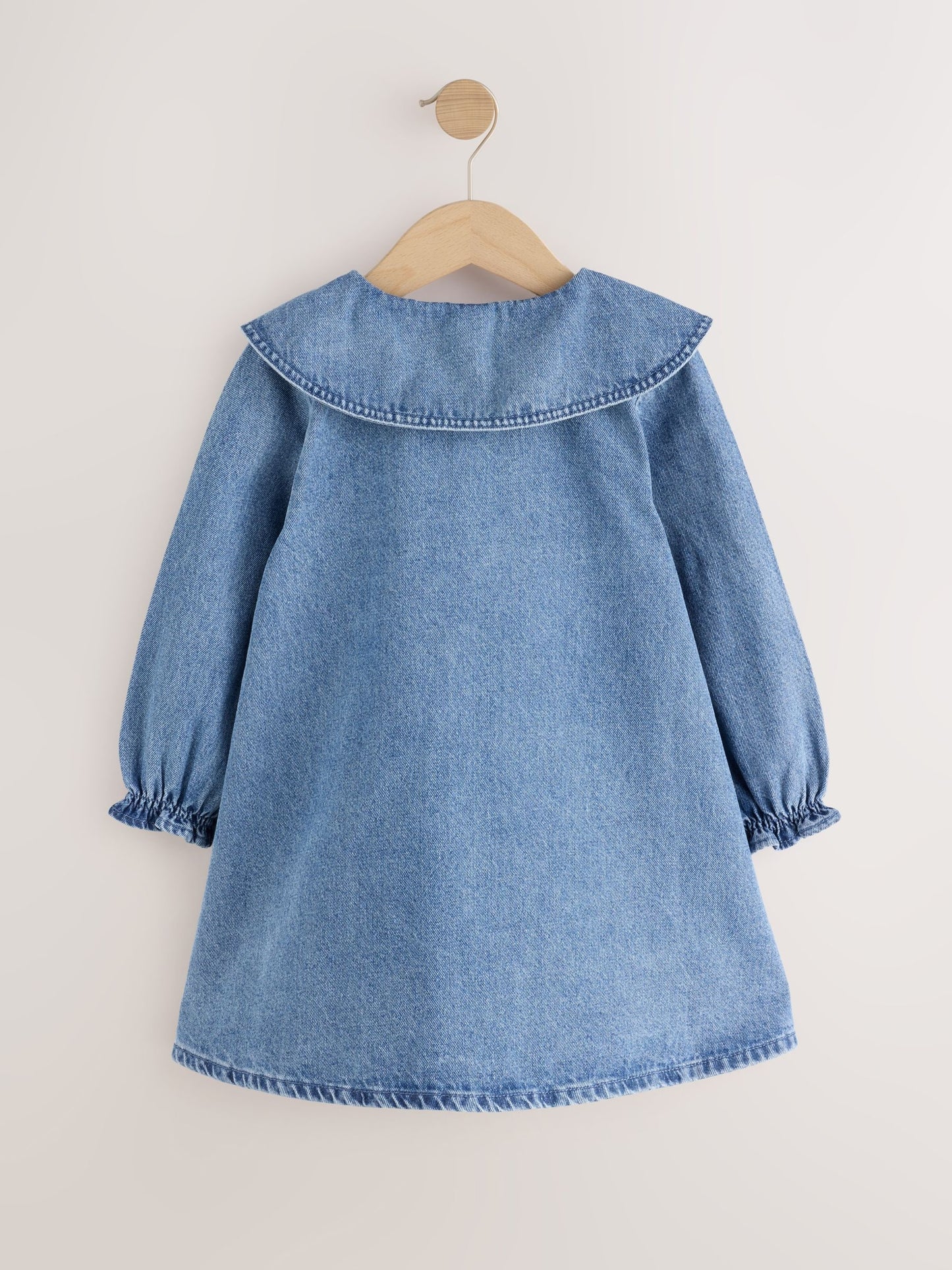 Dsiney Kidz - Blue Denim Embroidered Dog Character Collar Dress (3mths-8yrs) image 6