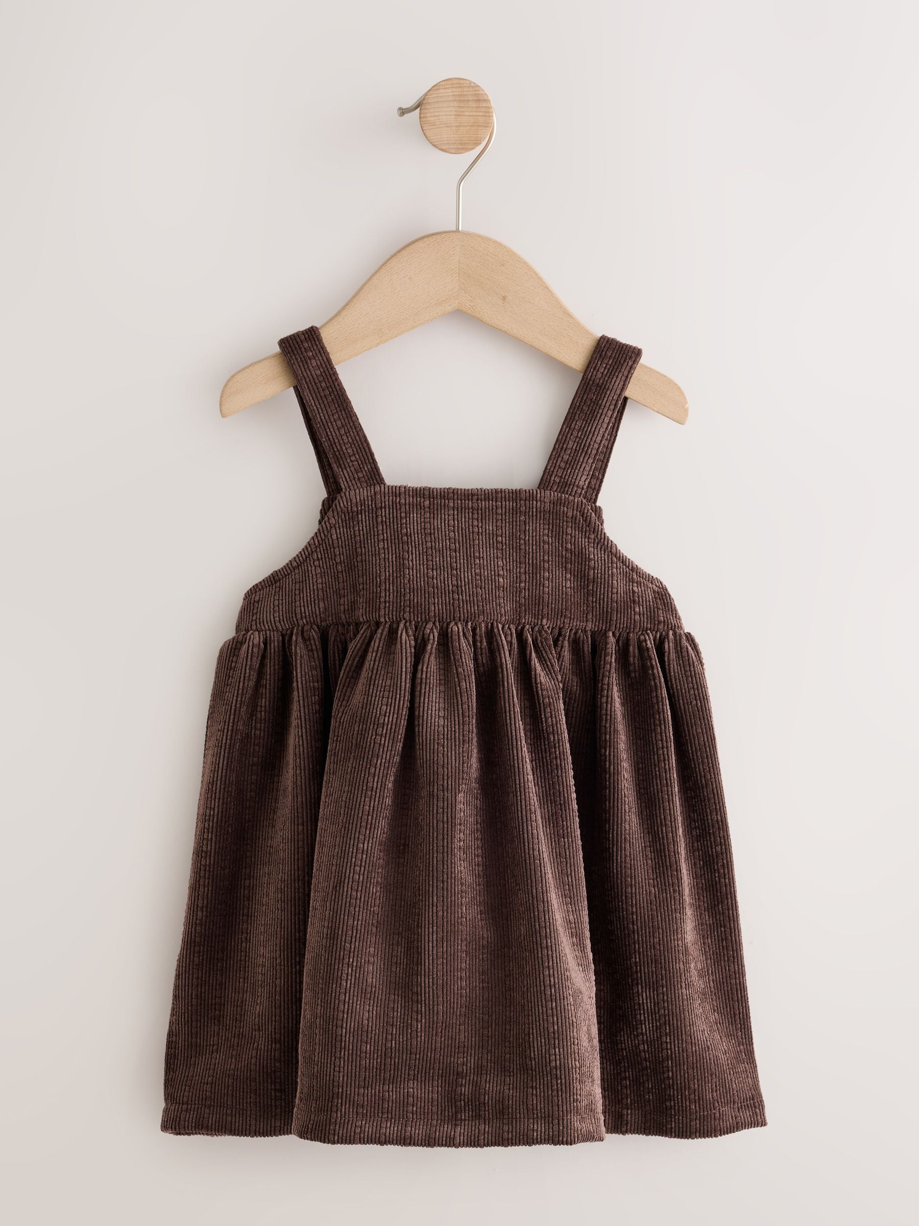 Dsiney Kidz - Chocolate Brown Sleeveless Cord Pinafore (3mths-8yrs) image 7