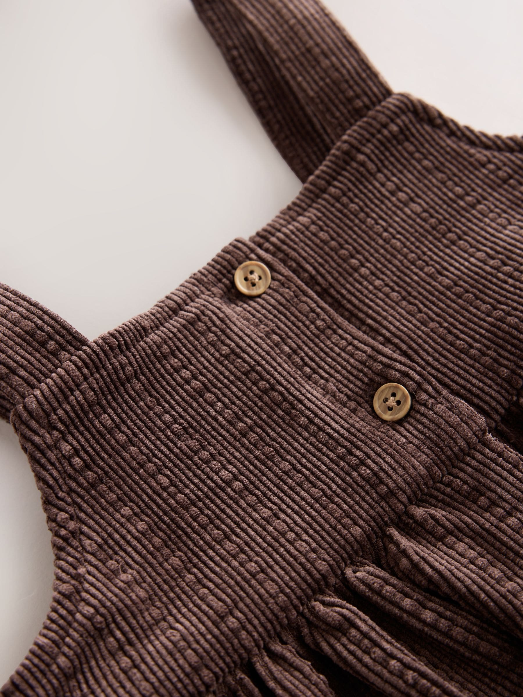 Dsiney Kidz - Chocolate Brown Sleeveless Cord Pinafore (3mths-8yrs) image 8