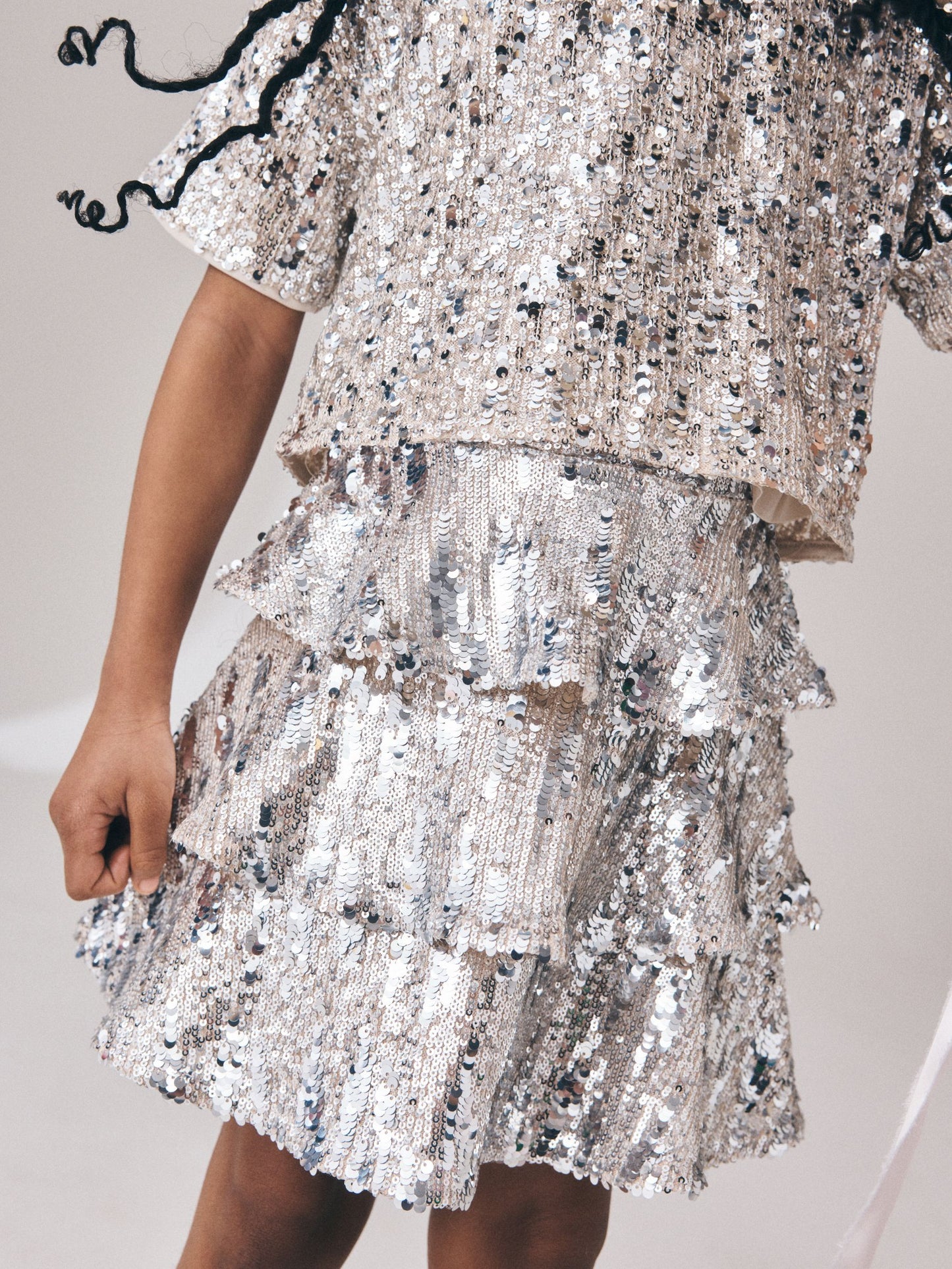 Dsiney Kidz - Silver Sequin Top and Rara Skirt Set (3-16yrs) image 5