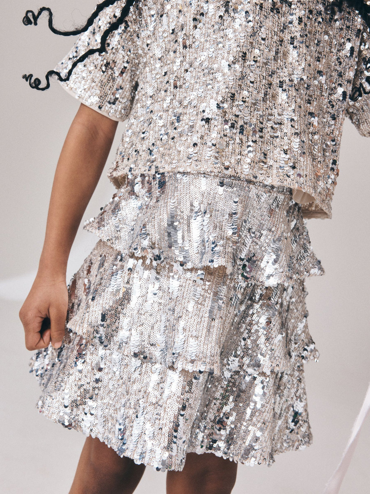 Dsiney Kidz - Silver Sequin Top and Rara Skirt Set (3-16yrs) image 5