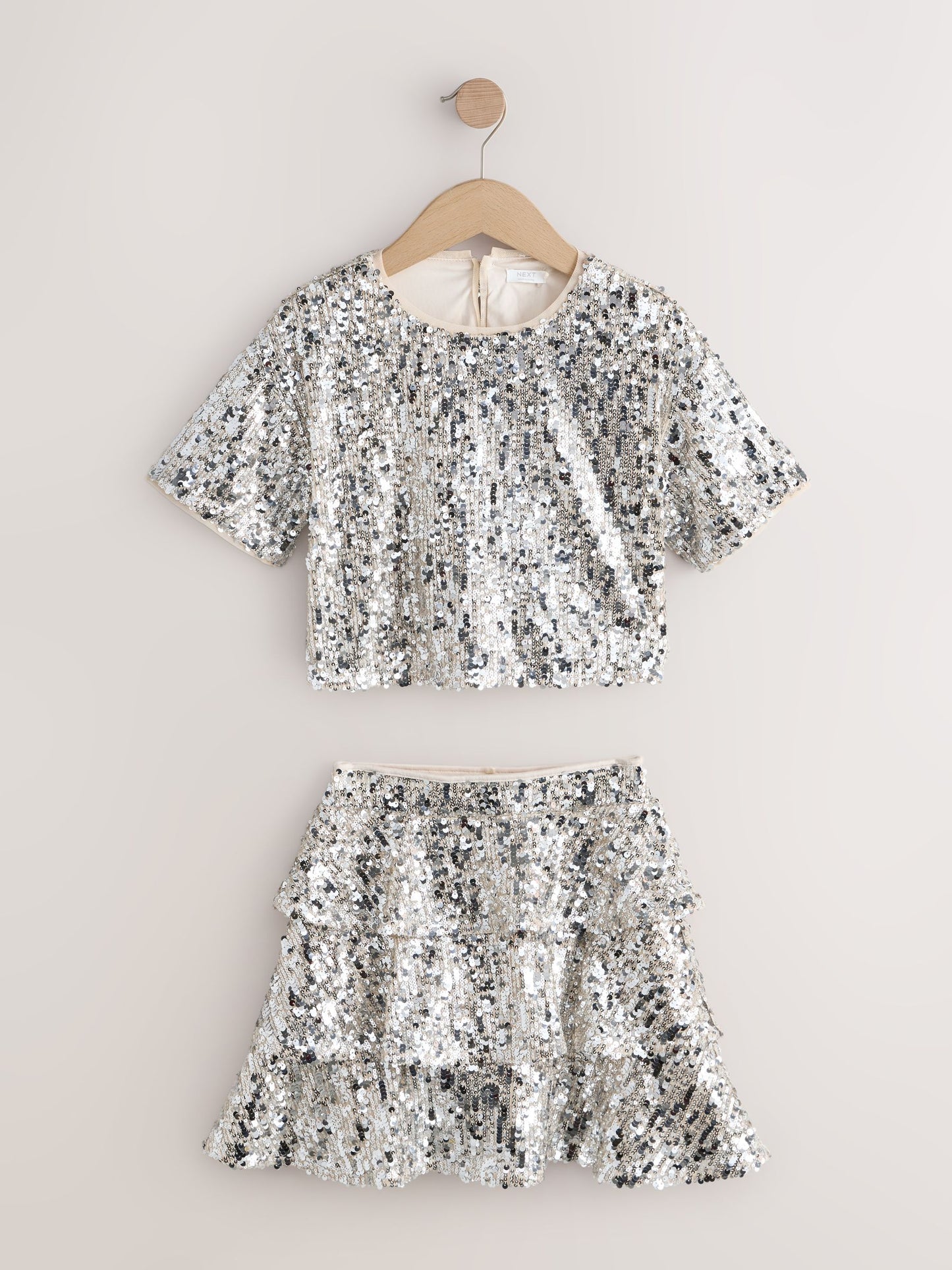 Dsiney Kidz - Silver Sequin Top and Rara Skirt Set (3-16yrs) image 6
