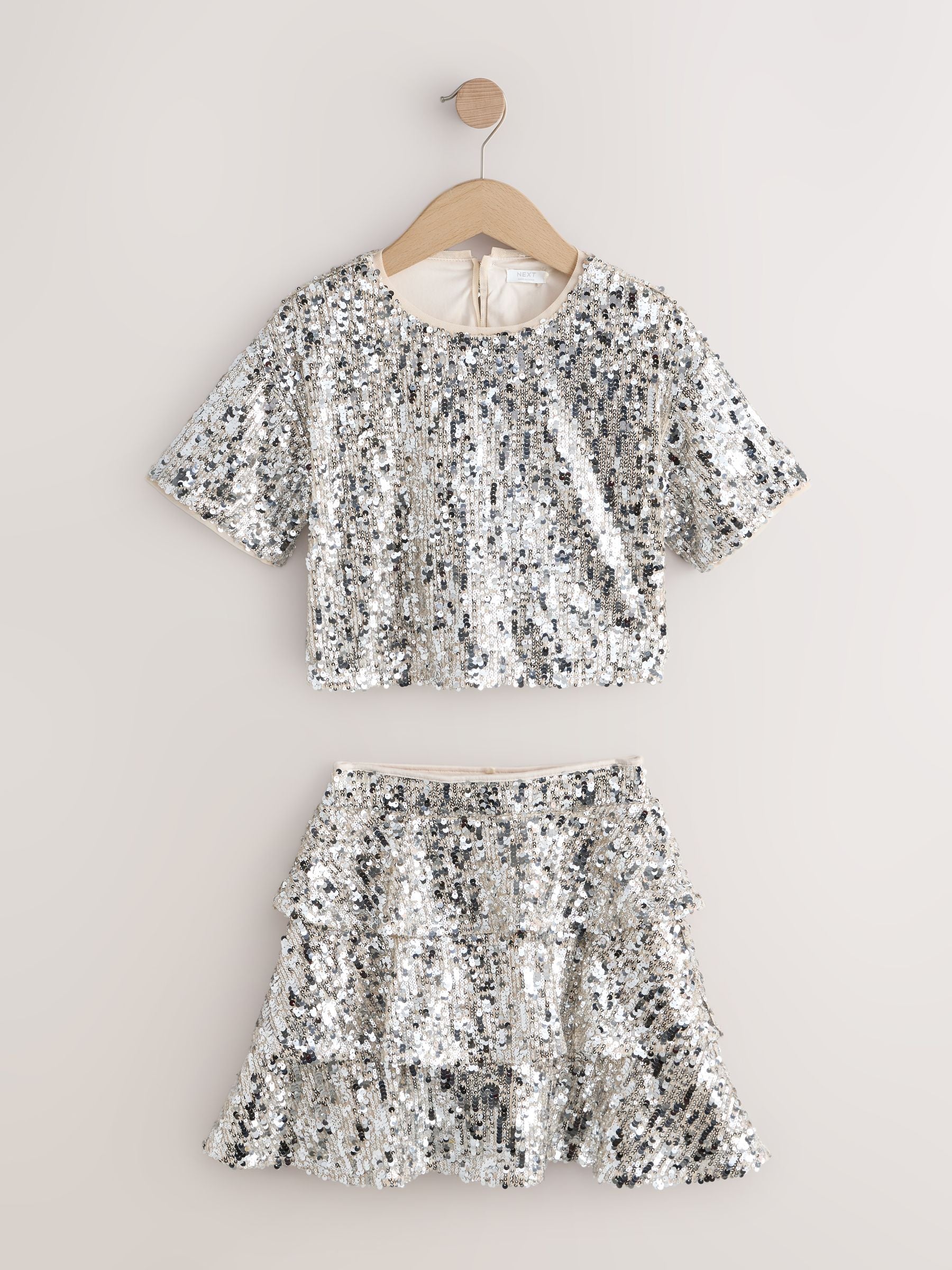 Dsiney Kidz - Silver Sequin Top and Rara Skirt Set (3-16yrs) image 6