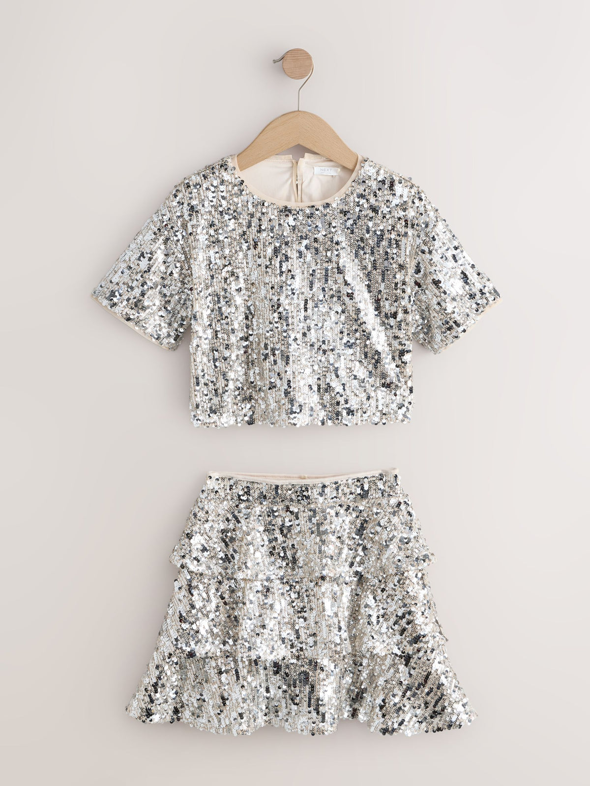Dsiney Kidz - Silver Sequin Top and Rara Skirt Set (3-16yrs) image 6