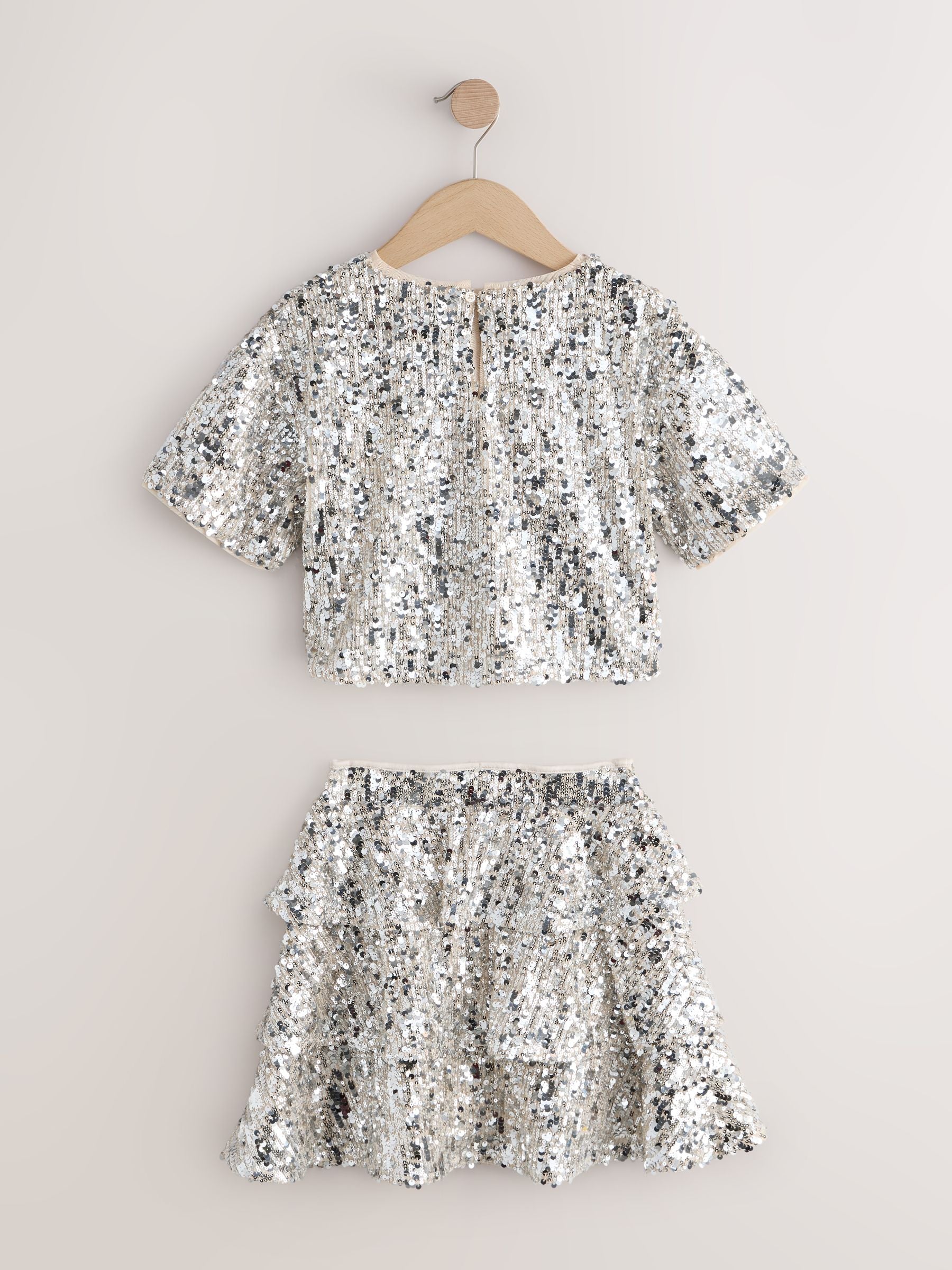 Dsiney Kidz - Silver Sequin Top and Rara Skirt Set (3-16yrs) image 7