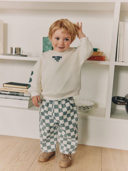Dsiney Kidz - White and Green Long Sleeve Top and Trousers Set (3mths-7yrs) image 1