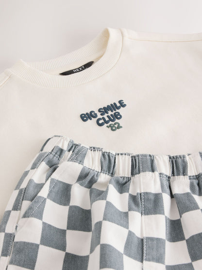 Dsiney Kidz - White and Green Long Sleeve Top and Trousers Set (3mths-7yrs) image 9