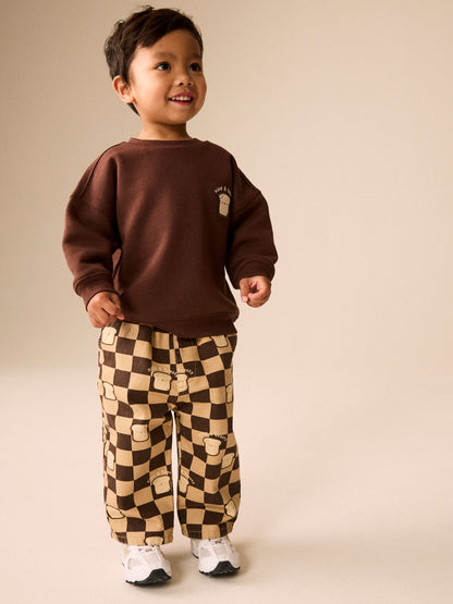 Dsiney Kidz - Brown Long Sleeve Top and Trousers Set (3mths-7yrs) image 1