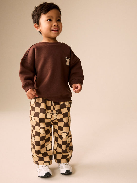 Dsiney Kidz - Brown Long Sleeve Top and Trousers Set (3mths-7yrs) image 1