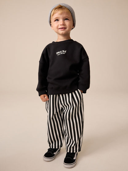 Black/White Long Sleeve Top and Trousers Set (3mths-7yrs) - image 2