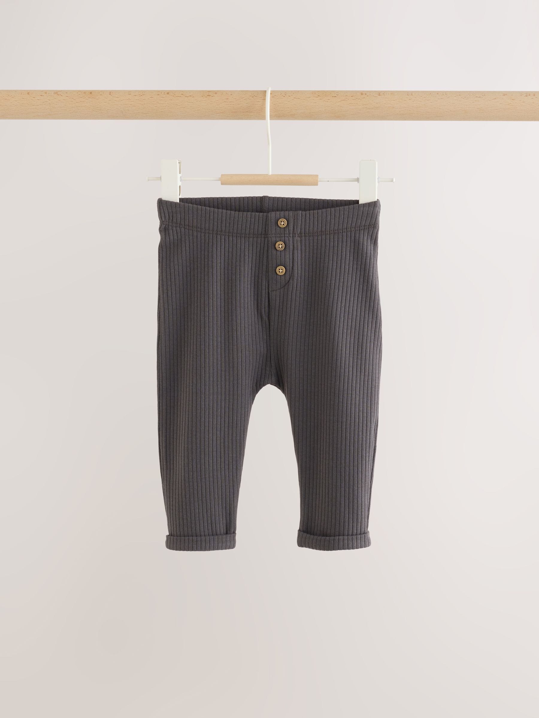 Charcoal Grey/Cream Baby Knit Vest, Bodysuit and Trousers Set (0mths-3yrs) image 6