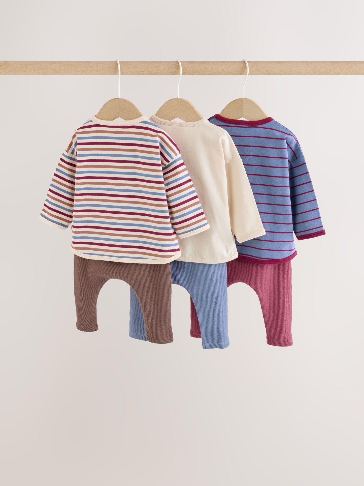 Dsiney Kidz - Blue/Brown Bear Baby Top and Leggings Set 6 Piece (0mths-3yrs) image 2