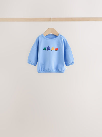 Dsiney Kidz - Red/Blue Transport Baby Top and Leggings Set 6 Piece (0mths-3yrs) image 3