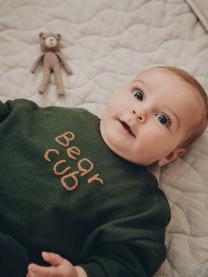 Dsiney Kidz - Green Stripe Sweat Top and Trousers Baby Set (0mths-2yrs) image 3