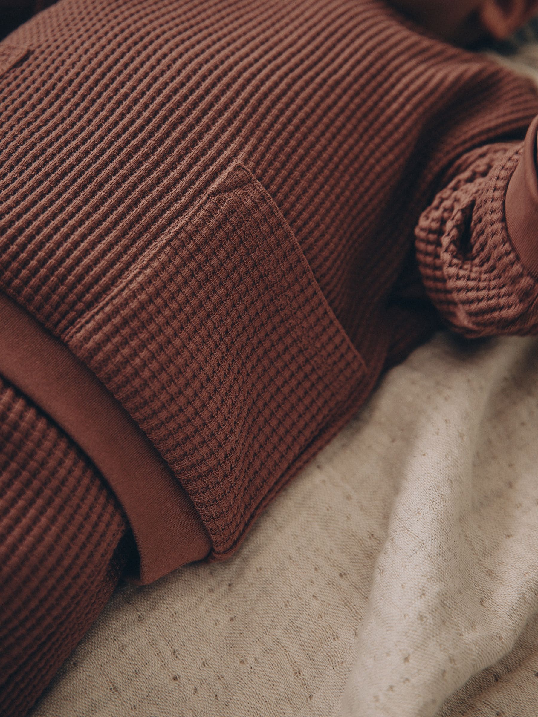 Brown Textured Top and Legging Baby Set (0mths-2yrs) image 4