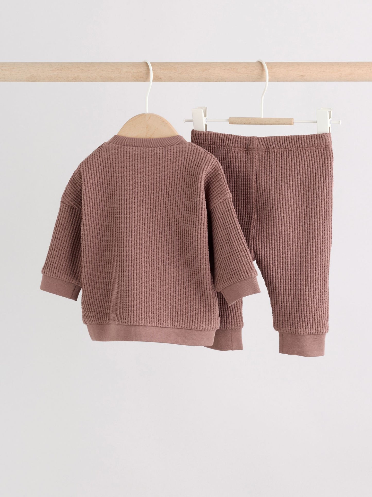 Brown Textured Top and Legging Baby Set (0mths-2yrs) image 6