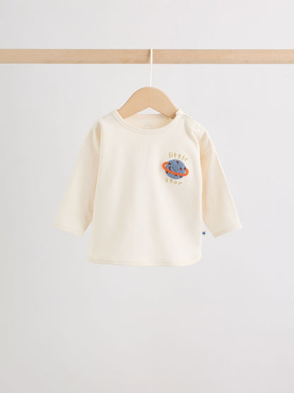 Neutral/Blue Space Top and Leggings Baby Set (0mths-2yrs) image 7