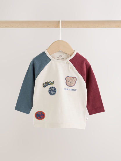 Dsiney Kidz - Blue/Neutral Varsity Top and Leggings Baby Set (0mths-2yrs) image 3