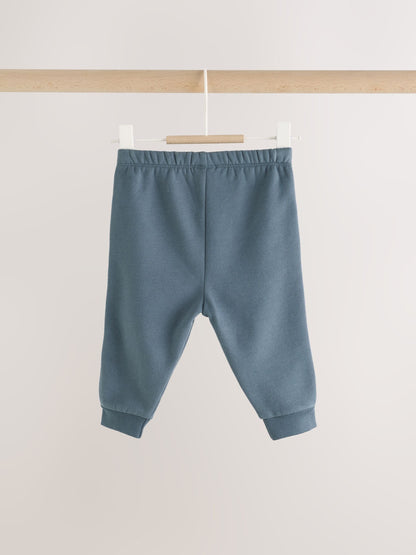Blue/Neutral Varsity Top and Leggings Baby Set (0mths-2yrs) image 6