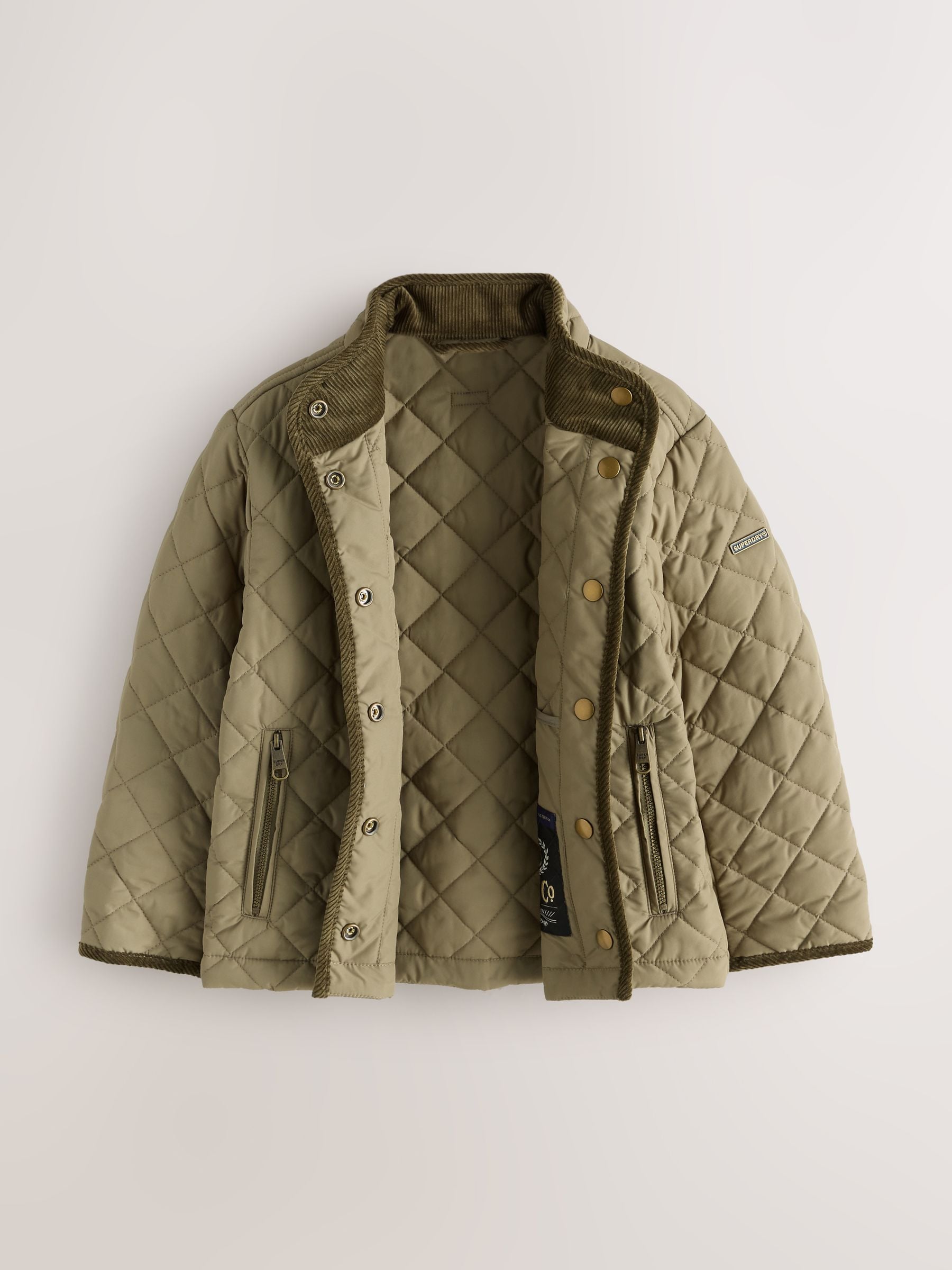 Dsiney Kidz - Superdry Green Quilted Jacket image 6