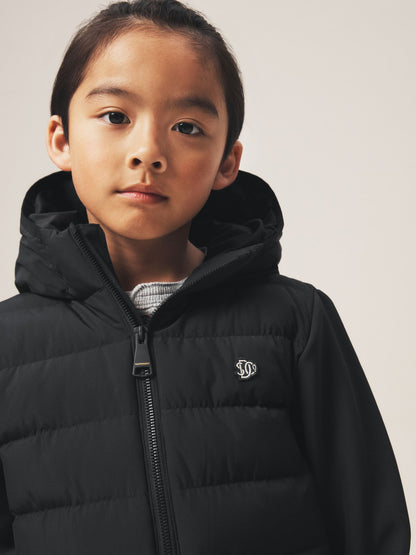 Dsiney Kidz - Superdry Black Hybrid Coat image 5