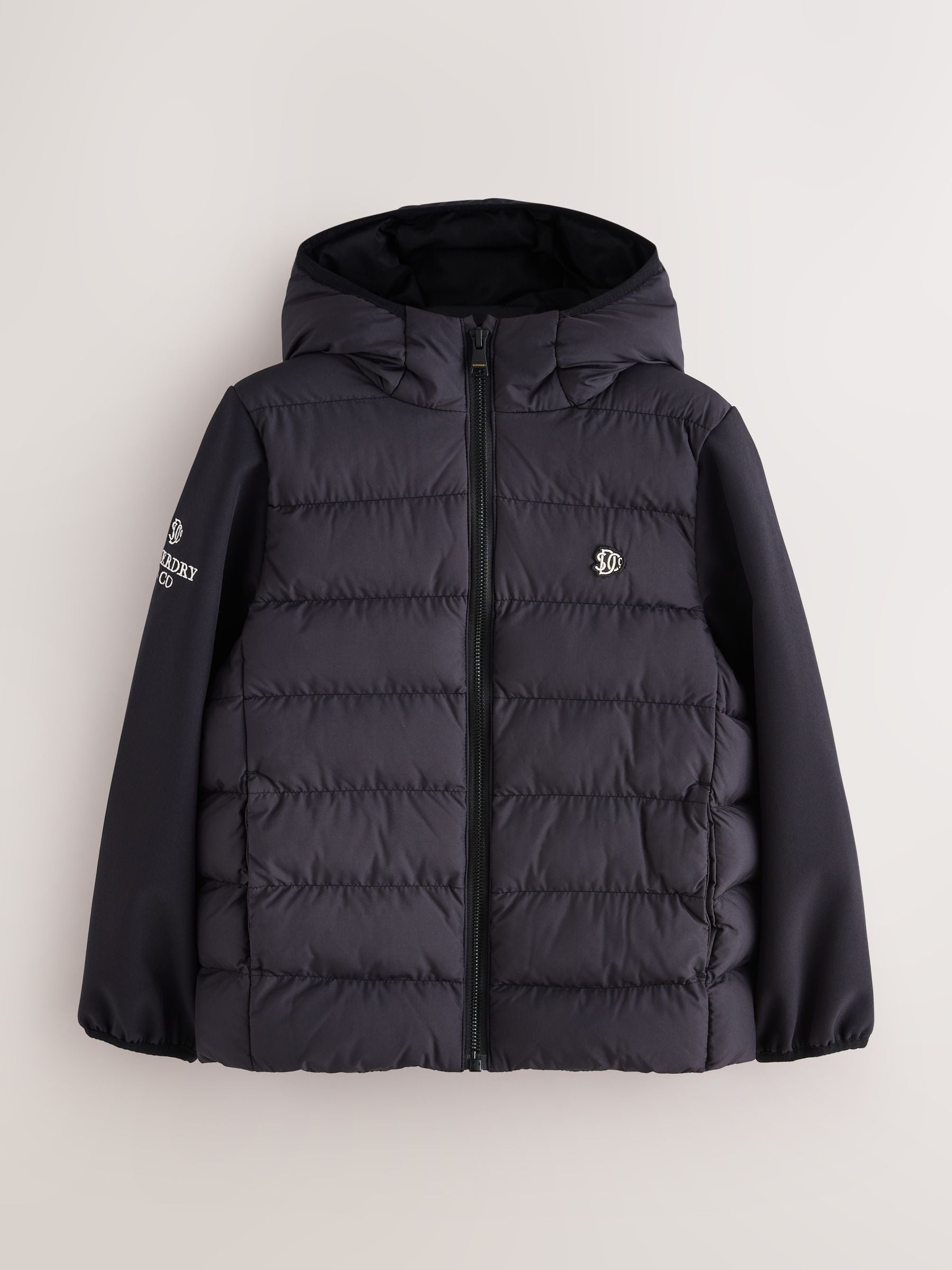 Dsiney Kidz - Superdry Black Hybrid Coat image 6