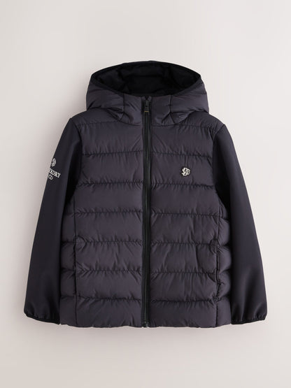 Dsiney Kidz - Superdry Black Hybrid Coat image 6